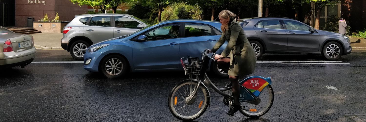 cyclist and driver