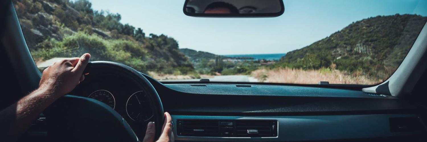 Windscreen and mirror view