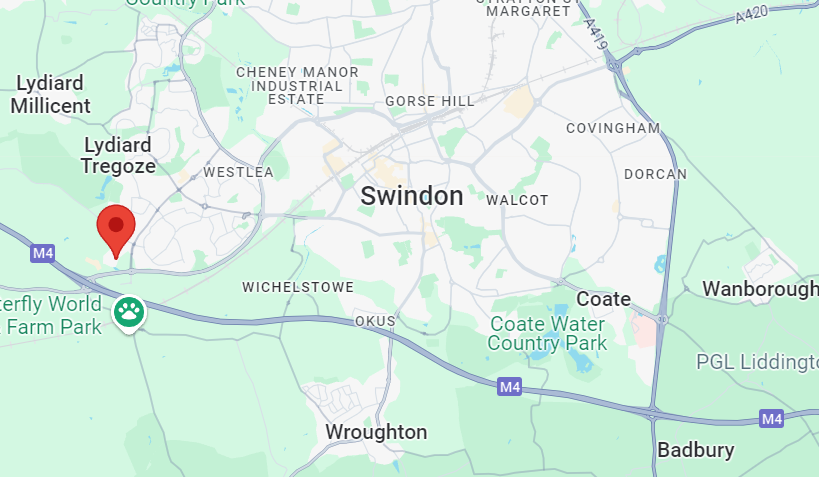 Swindon Wiltshire map Map of Swindon Wiltshire