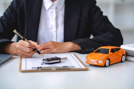 Man signing contract